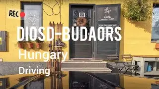 |4K| Hungary 🇭🇺 | Driving from Diosd to Budaors | Winter 2023 | Real sounds | GoPro | 60 fps