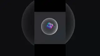 3d Atom in spline #shorts #spline #ui #uiux #3d