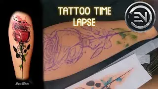 Red Rose Tattoo Time Lapse