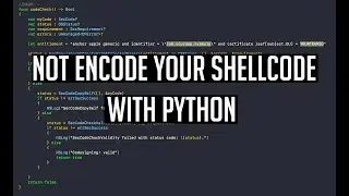 NOT Encode your Shellcode using Python