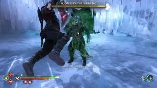 GOW Ragnarok Fit for a King Skjothendi the Unerring Favor Berserker Gravestone Mist Field Niflheim