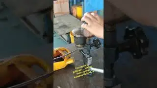 after calibration nozzle, setting pressure at 210 bar, engine komatsu motor grader GD511A-1