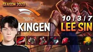HLE Kingen LEE SIN Top vs K'SANTE - Patch 13.15 KR Ranked