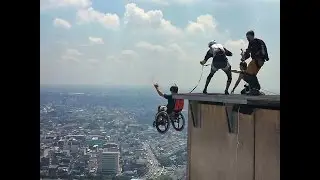 Lonnie Bissonnette's Base Jumping with his SoftWheels