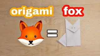 How to make an easy origami fox