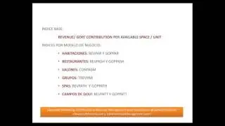 Revenue Management Course - 9 Measurement Indexes in Different Business Models