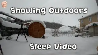 Snowing Outdoors - Sleep Video ❄️1