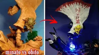 Sculpting Minato vs Obito Diorama