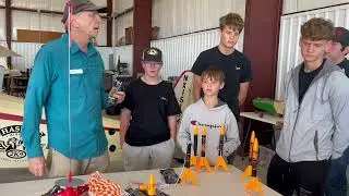 Preflight briefing before the launch. Tulsa TeenFlight, EAA Chapter 671 based out of Haskell, OK.
