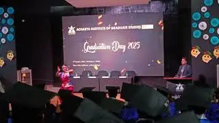 Welcom dance MCA GRADUATION CEREMONY ACHARYA Bangalore 