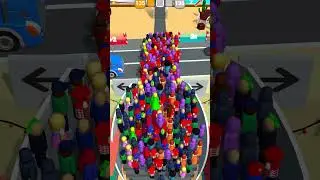 Escalators Game Level #135 HUGE Crowd Multiply Madness! 🤯🔥 #shorts #funny