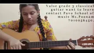 Grade 3 classical guitar valse trinity college London.