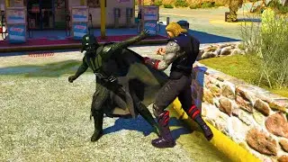 GTA 5 Ultimate Graphics Mod Darth Vader VS Thor Fight