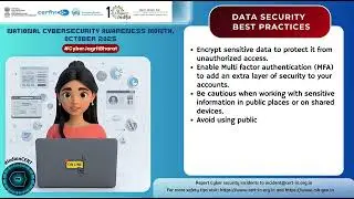 CERT-In is observing October 2025 as National Cyber Security Awareness Month (NCSAM) 2025