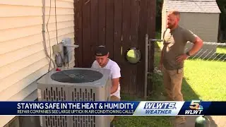 Cincinnati heat wave strains AC units, families and repair crews