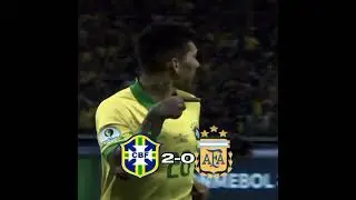 Los &uacute;ltimos 10 partidos de Brasil vs Argentina #yt #edit#2025 #futbol#argentina#videos #Brasil