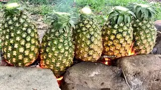 !Pineapple Meat Technique: African Survival Cooking