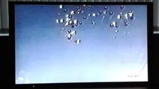Balloons hit pylon