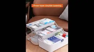 Joybos&reg; Craft Storage Box With 3-Tier Fold Tray and Handle