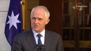 Malcolm Turnbull fronts media over migrant visas