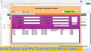 fully automated attendance sheet me Half Day,Absent ,Full Day Kaise lgae