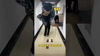 This Guy tried 3 Brick Walking Game Challenge