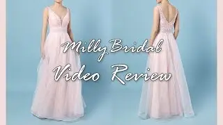 Evening Dresses | Elegant Long Princess V-neck Tulle Formal Prom Dress - MillyBridal Video Review