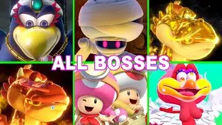 Captain Toad Treasure Tracker All Bosses Fight (No Damage)