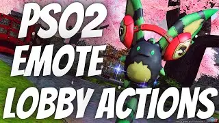 PSO2 689: Elemental Pose &ndash; Ltng & Wind Emote Lobby Action