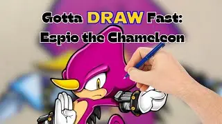 GOTTA DRAW FAST: Espio the Chameleon 
