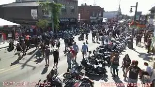 Port Dover Maple Leaf webcam Main Street Friday July 13th 2018