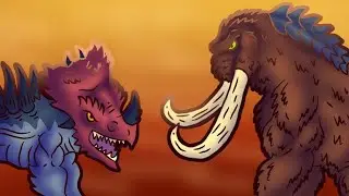 Behemoth🦣 VS Megavore🐊 CAOS NA ILHA MONSTRO [godzilla fan film]