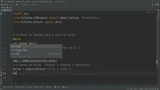 352 - Criando um botão em uma janela do QT com PySide6 Python