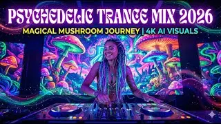 Psychedelic Trance Mix 2026 - Magical Mushroom Journey | Best 4K AI Visuals DJ Set & High Vibe