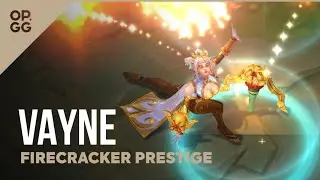 League of Legends Prestige Firecracker Vayne OP.GG Skin Review