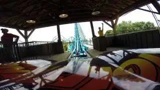 Lightning Run Roller Coaster - Kentucky Kingdom - HD Front Seat POV