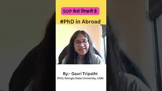 How to Write an Effective SOP for PhD Abroad #phdabroad #studyabroad