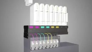 Bulk Ink System (CISS) Compatible with Mimaki&reg; Series 2 Liters Bags Permanent Chip
