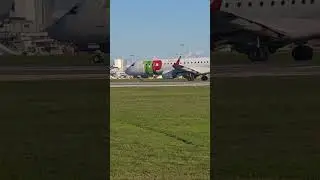 ✈️ Embraer 190 TAP Portugal 🇵🇹🛫 #aviation #tap #portugal #flight #avi&atilde;o #planespotting