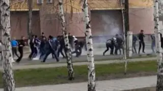 Драки русских футбольных хулиганов - North Ultras vs Loko Ultras