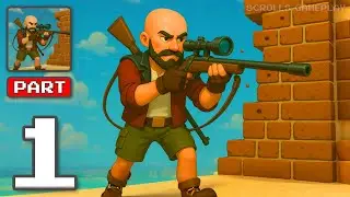 Shoot & Hide - Gameplay Walkthrough Part 1 - Stealth Action Shooter (iOS, Android)