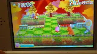 Let's Play Kirby 3D Rumble (no commentary) Part 2: Getting a bit more difficult