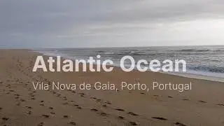 Beach at Atlantic Ocean nearby Vila Nova de Gaia, Porto, Portugal @remoteeyeslva
