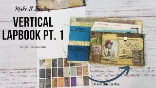 Make It Tuesday Vertical Lap book Pt  1 Using Packaging