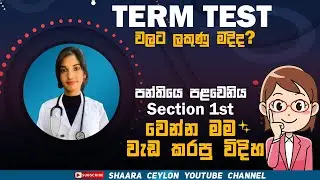 Term test ලකුණු වැඩි කරගන්නෙ කොහොමද?පන්තියෙ පළවෙනිය වෙන්න වැඩ කරමු.