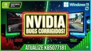 🛠 WINDOWS 11 KB5077181: NOVAS FUN&Ccedil;&Otilde;ES + CORRE&Ccedil;&Atilde;O DOS BUGS NVIDIA, TELA PRETA E TRAVAMENTOS!