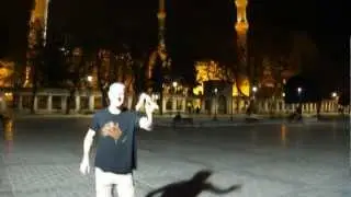 Boemerangwerpen op de Hippodrome bij de Blauwe Moskee in Istanbul