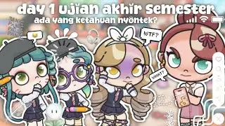 day 1 ujian akhir semester || ada yang ketahuan nyontek? || yaopie claubie & friends 