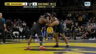 184 lbs: Michigan's Brock Mantanona vs. Iowa's Gabe Arnold | Iowa Wrestling