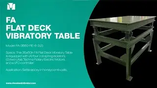 Flat Deck Vibratory Table for Epoxy in Molds - Cleveland Vibrator Co.